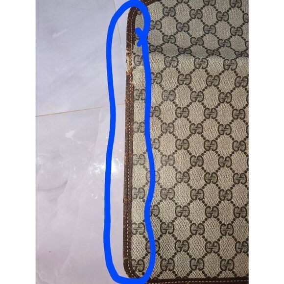 Vintage Gucci GG Logo Portfolio Pochette - Picture 8 of 12